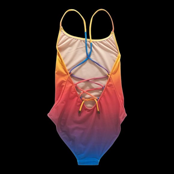 NWT OAS - Tie Back Bathing Suit - Orange Grade - Picture 2 of 2